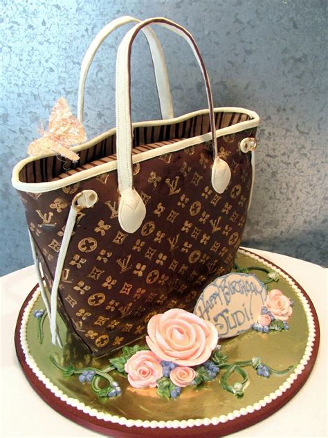 louis vuitton purse cake pattern